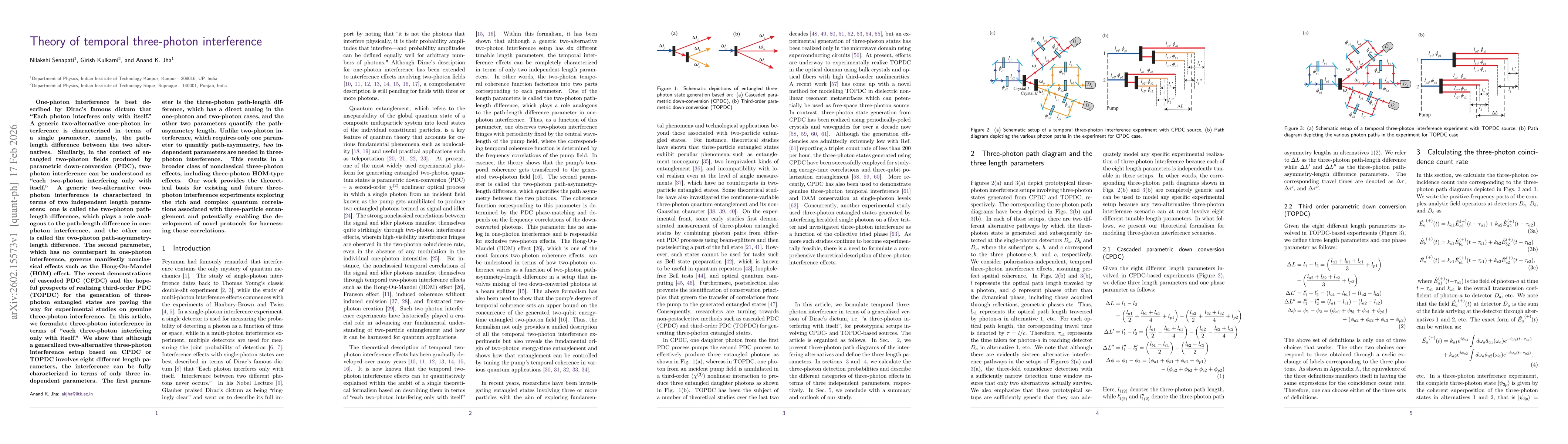 Thumbnail for Theory of temporal three-photon interference