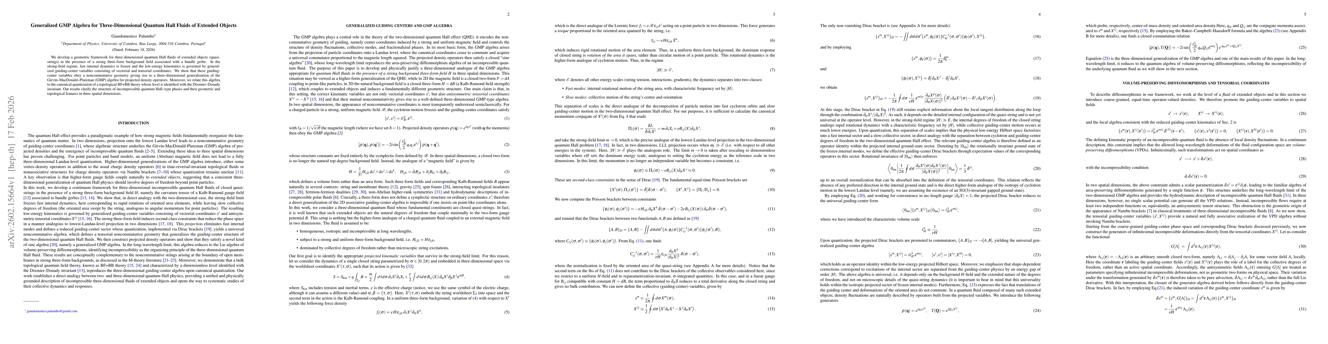 Thumbnail for Generalized GMP Algebra for Three-Dimensional Quantum Hall Fluids of Extended Objects