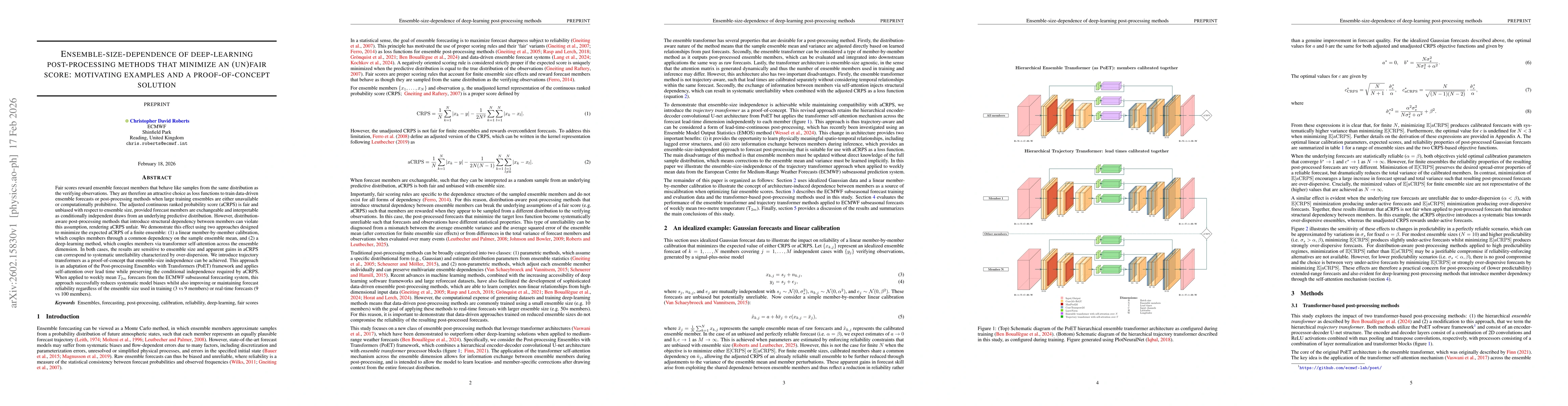 Thumbnail for Ensemble-size-dependence of deep-learning post-processing methods that minimize an (un)fair score: motivating examples and a proof-of-concept solution