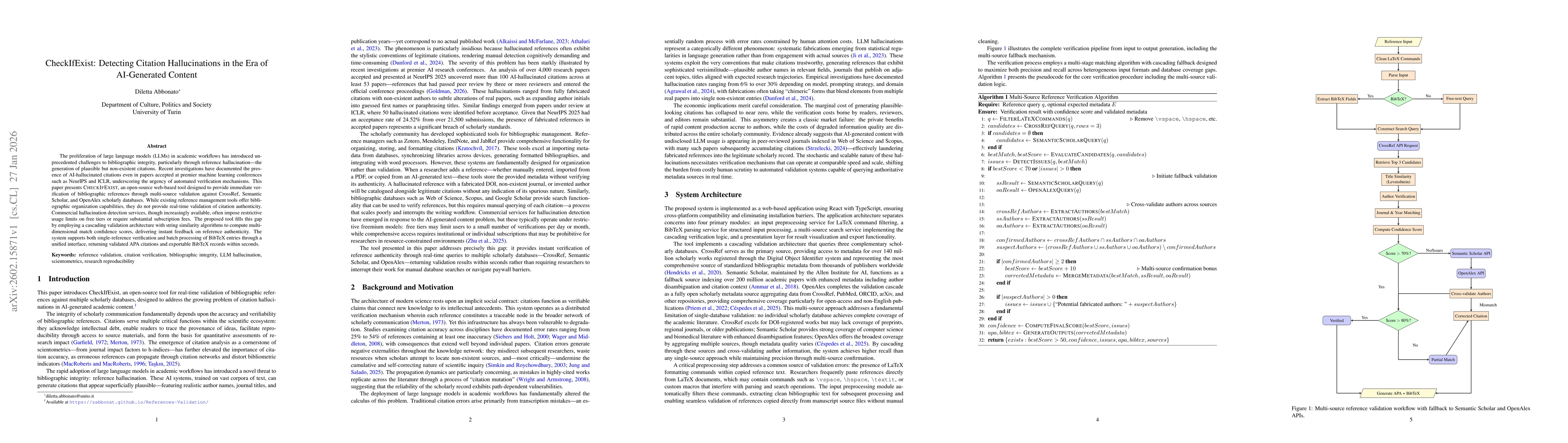 Thumbnail for CheckIfExist: Detecting Citation Hallucinations in the Era of AI-Generated Content