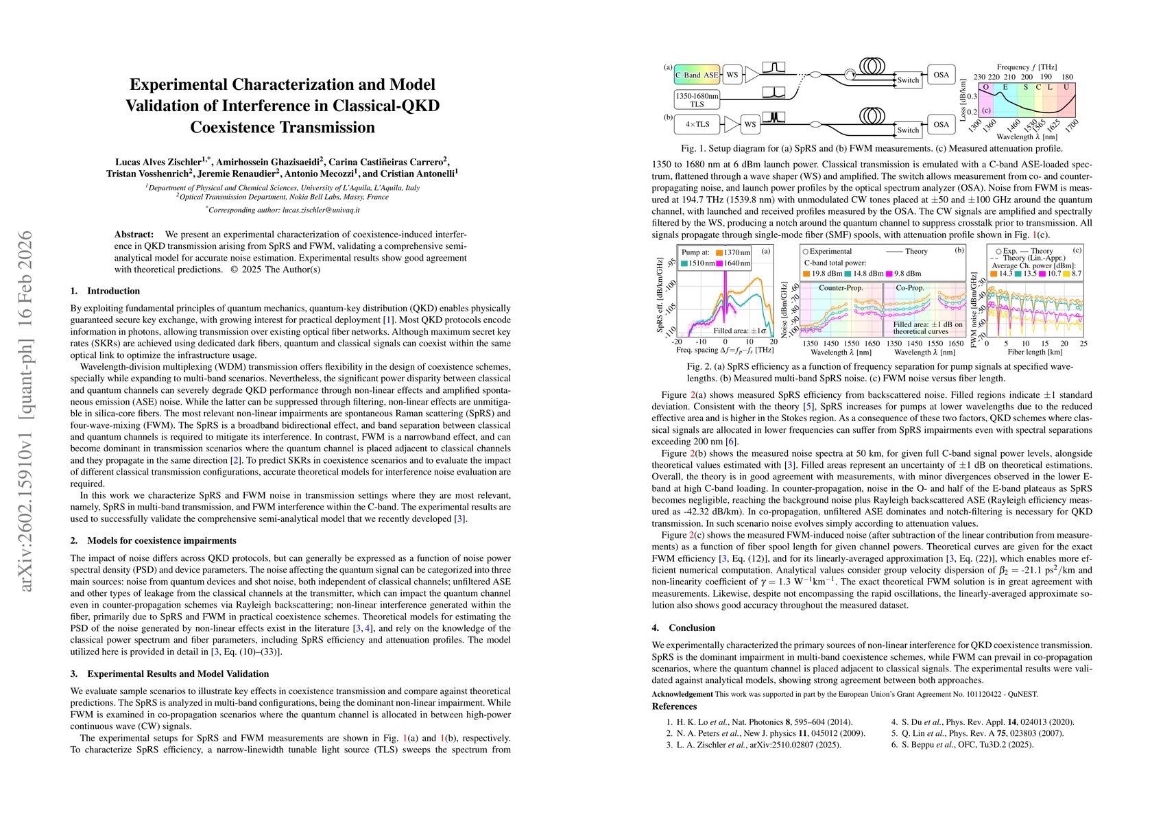 Thumbnail for Experimental Characterization and Model Validation of Interference in Classical-QKD Coexistence Transmission
