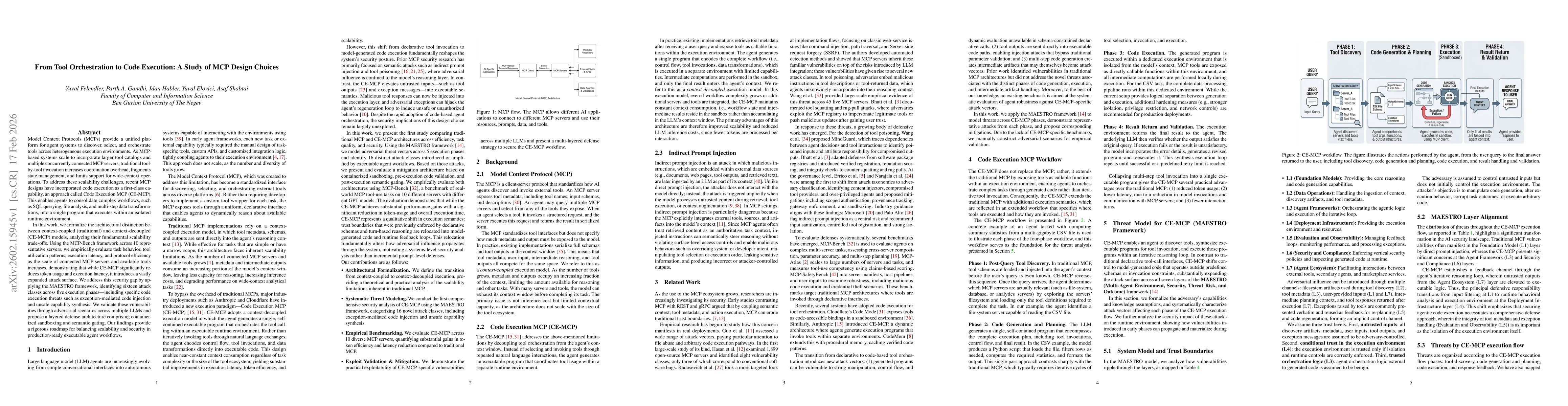 Thumbnail for From Tool Orchestration to Code Execution: A Study of MCP Design Choices