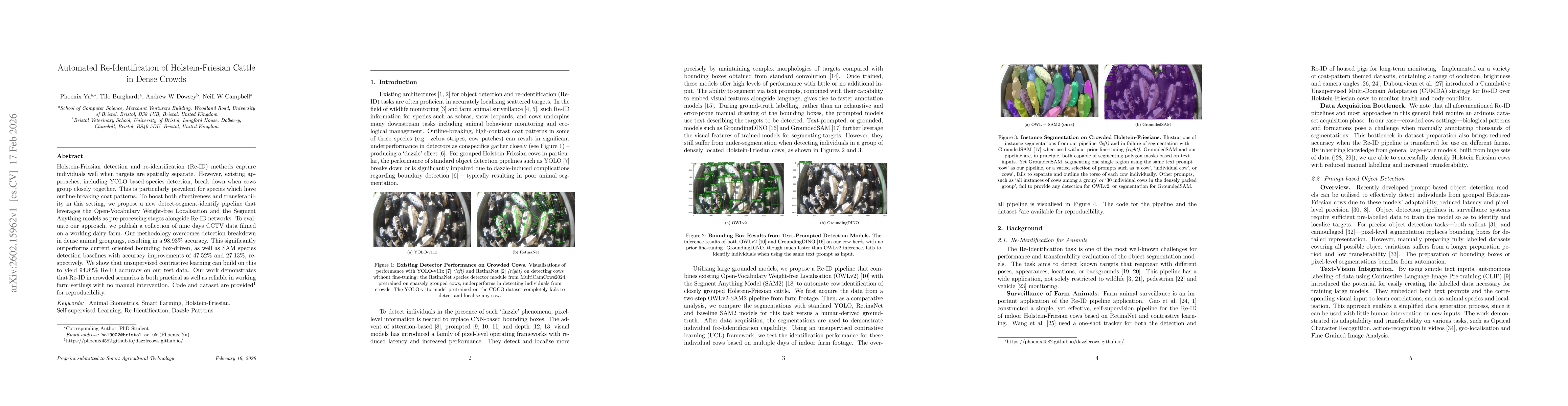 Thumbnail for Automated Re-Identification of Holstein-Friesian Cattle in Dense Crowds