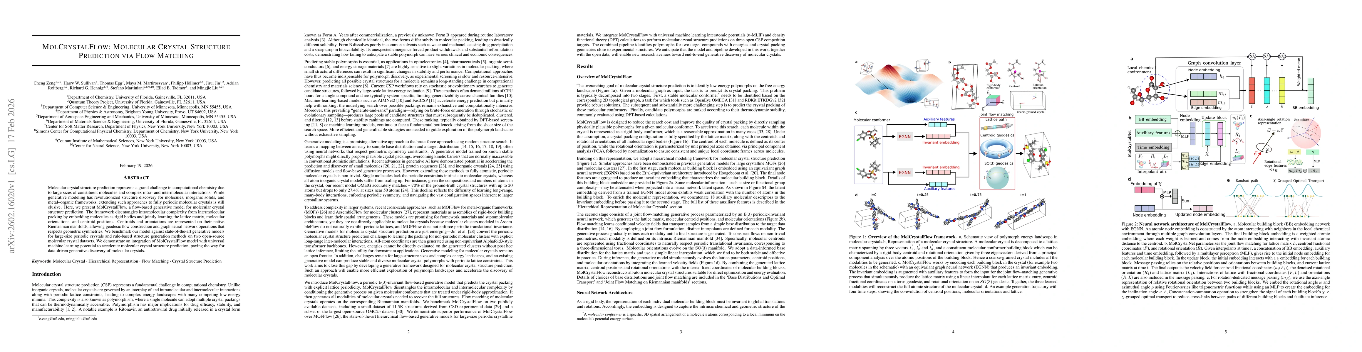 Thumbnail for MolCrystalFlow: Molecular Crystal Structure Prediction via Flow Matching