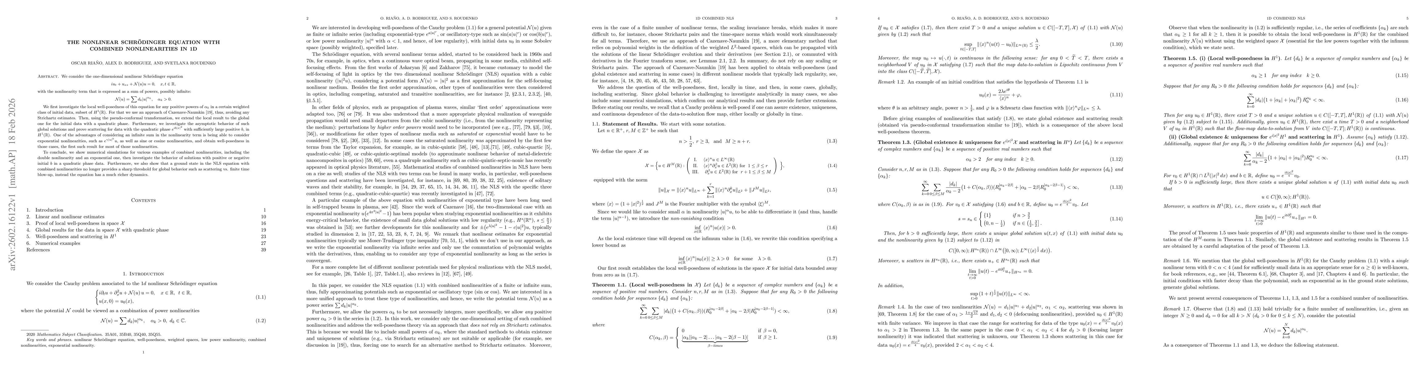 Thumbnail for The nonlinear Schrödinger equation with combined nonlinearities in 1D