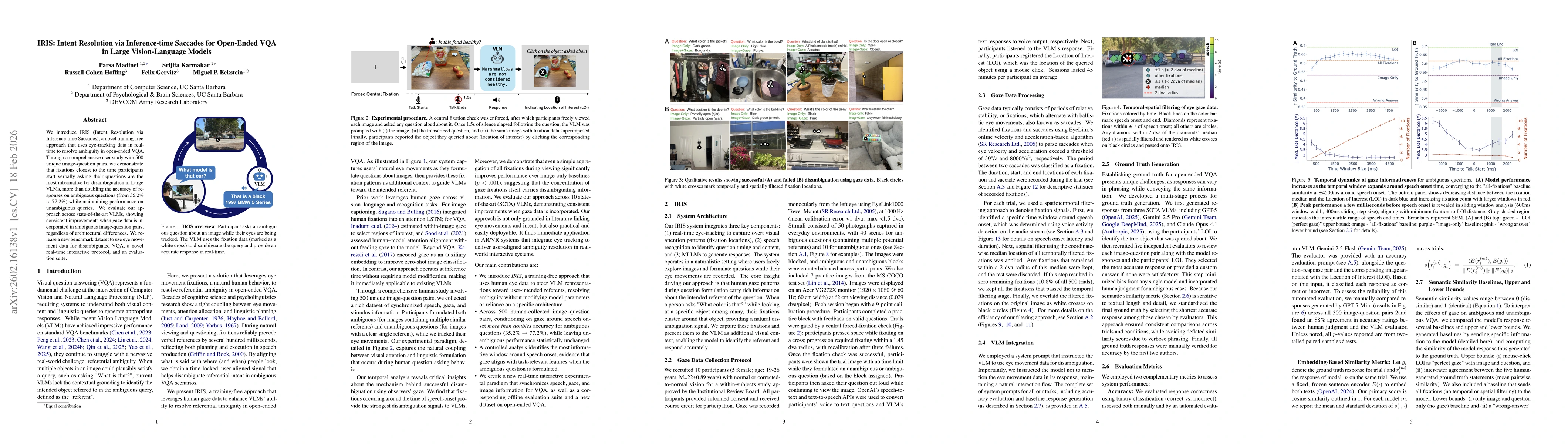 Thumbnail for IRIS: Intent Resolution via Inference-time Saccades for Open-Ended VQA in Large Vision-Language Models