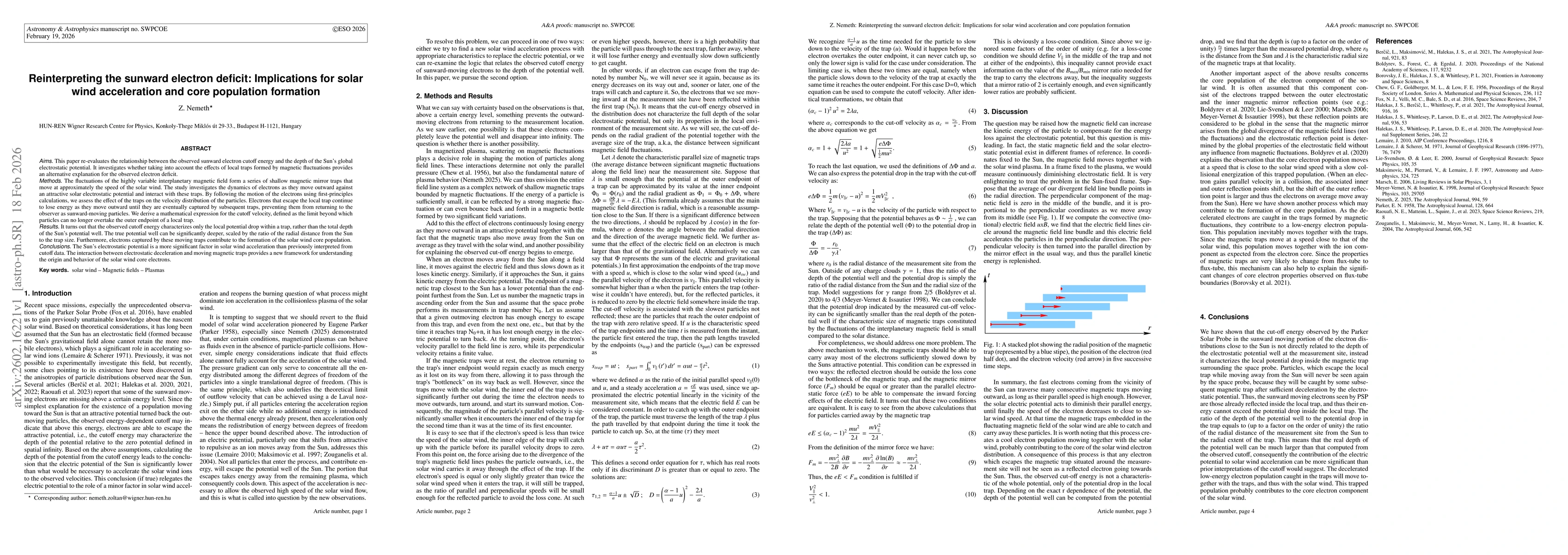 Thumbnail for Reinterpreting the sunward electron deficit: Implications for solar wind acceleration and core population formation