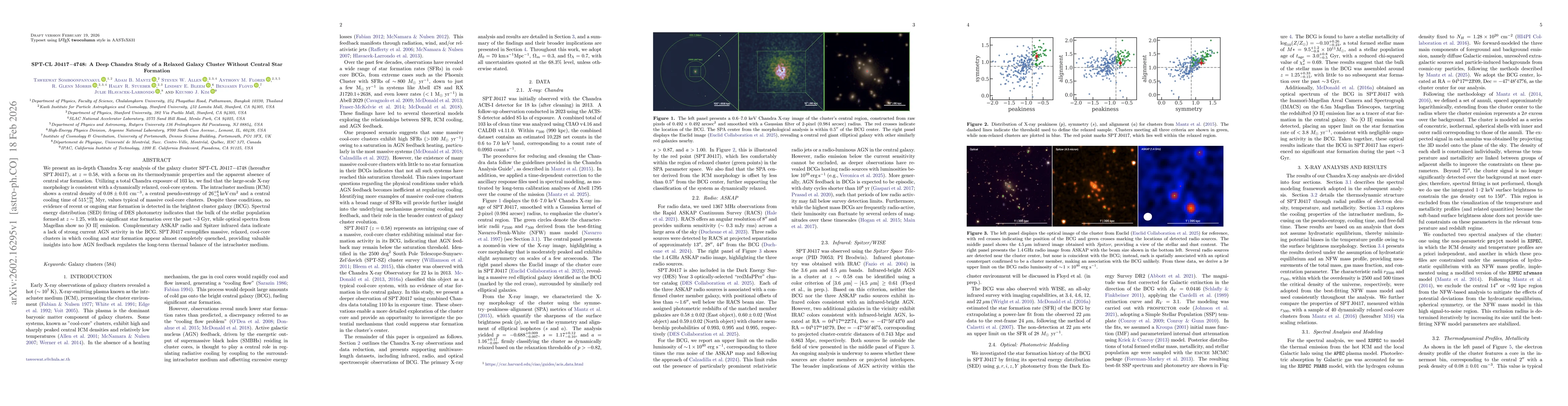 Thumbnail for SPT-CL J0417-4748: A Deep Chandra Study of a Relaxed Galaxy Cluster Without Central Star Formation
