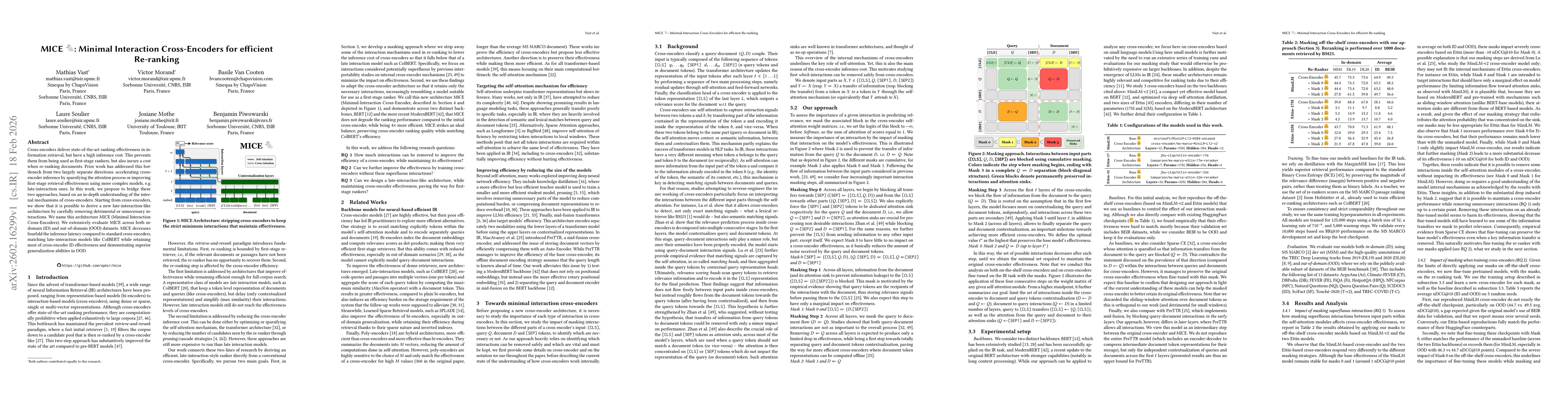 Thumbnail for MICE: Minimal Interaction Cross-Encoders for efficient Re-ranking