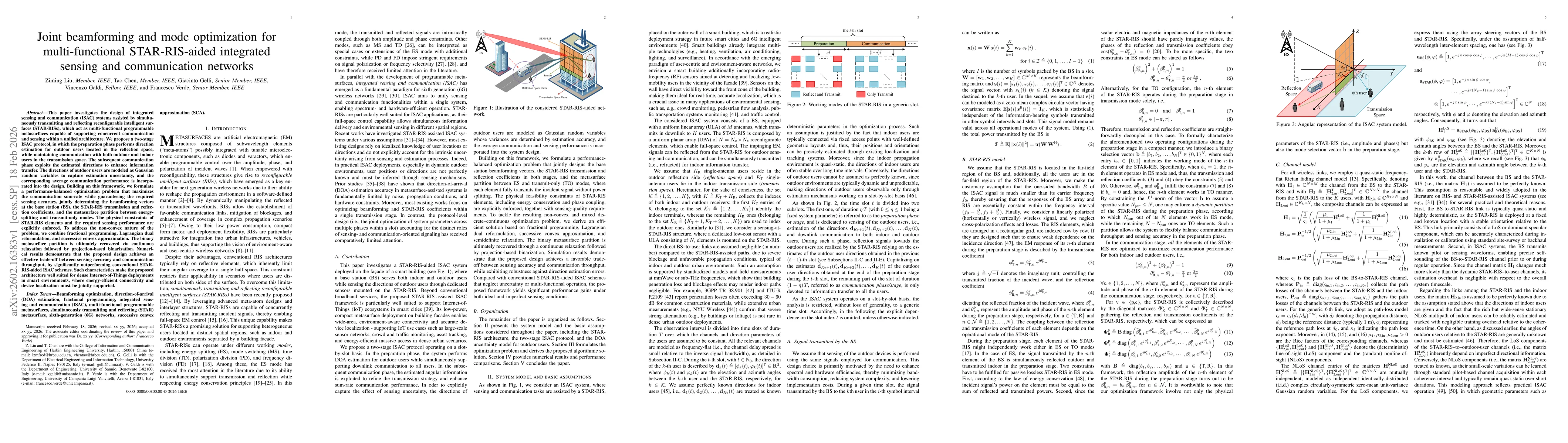 Thumbnail for Joint beamforming and mode optimization for multi-functional STAR-RIS-aided integrated sensing and communication networks