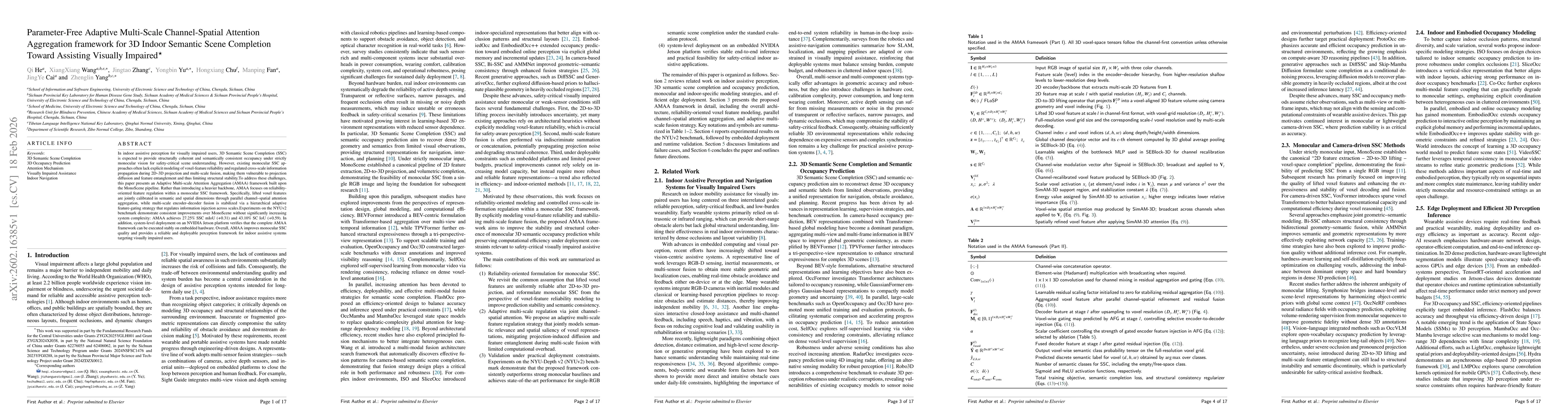 Thumbnail for Parameter-Free Adaptive Multi-Scale Channel-Spatial Attention Aggregation framework for 3D Indoor Semantic Scene Completion Toward Assisting Visually Impaired