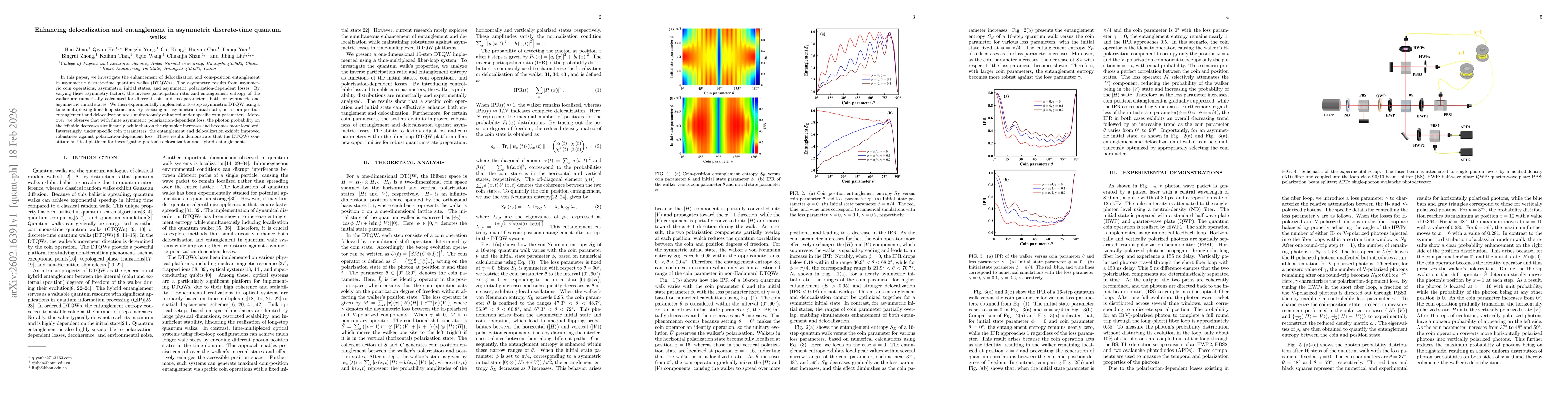 Thumbnail for Enhancing delocalization and entanglement in asymmetric discrete-time quantum walks