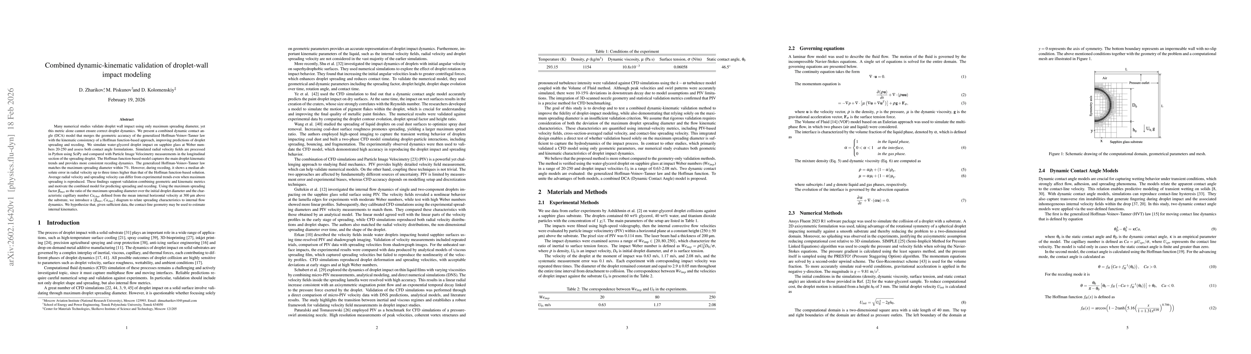 Thumbnail for Combined dynamic-kinematic validation of droplet-wall impact modeling