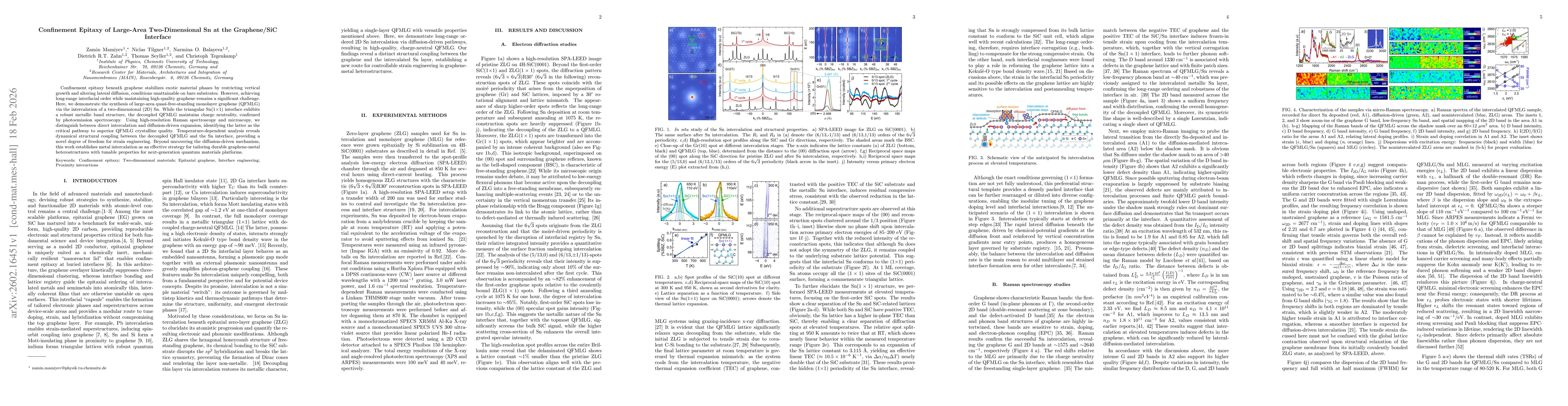 Thumbnail for Confinement Epitaxy of Large-Area Two-Dimensional Sn at the Graphene/SiC Interface