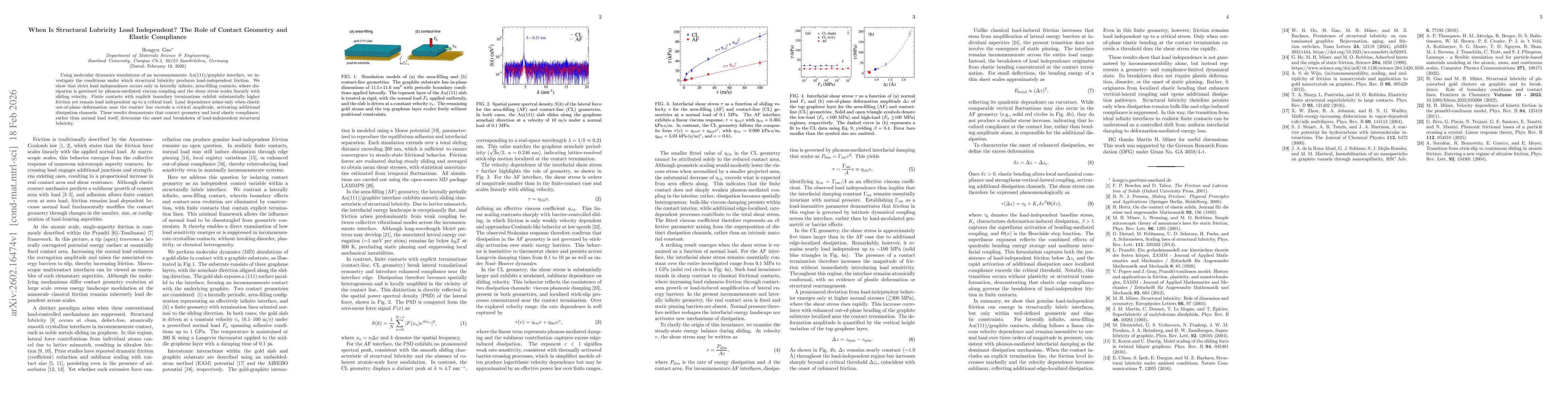Thumbnail for When Is Structural Lubricity Load Independent? The Role of Contact Geometry and Elastic Compliance