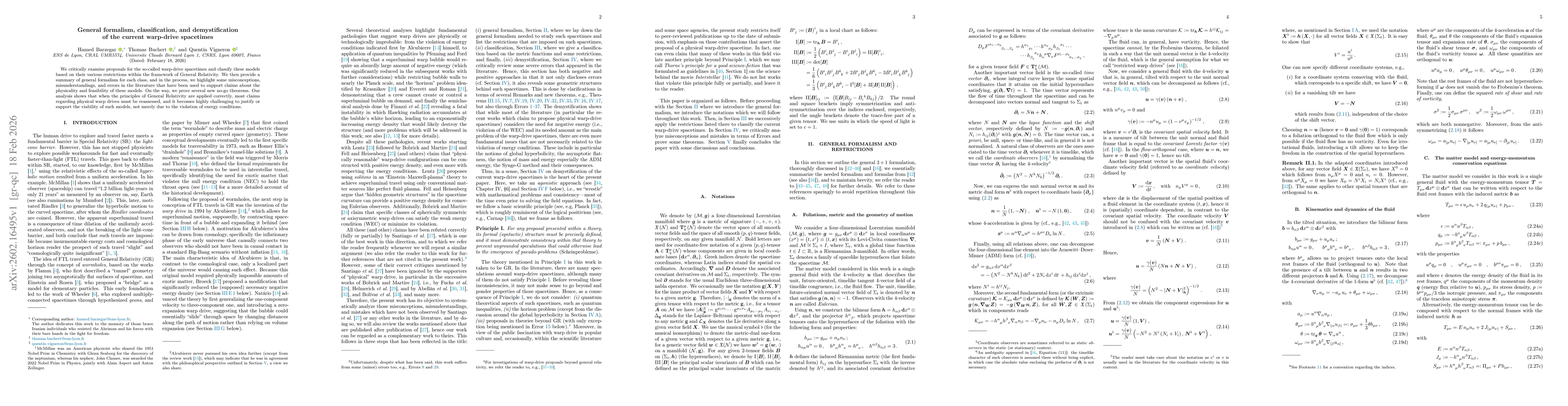 Thumbnail for General formalism, classification, and demystification of the current warp-drive spacetimes