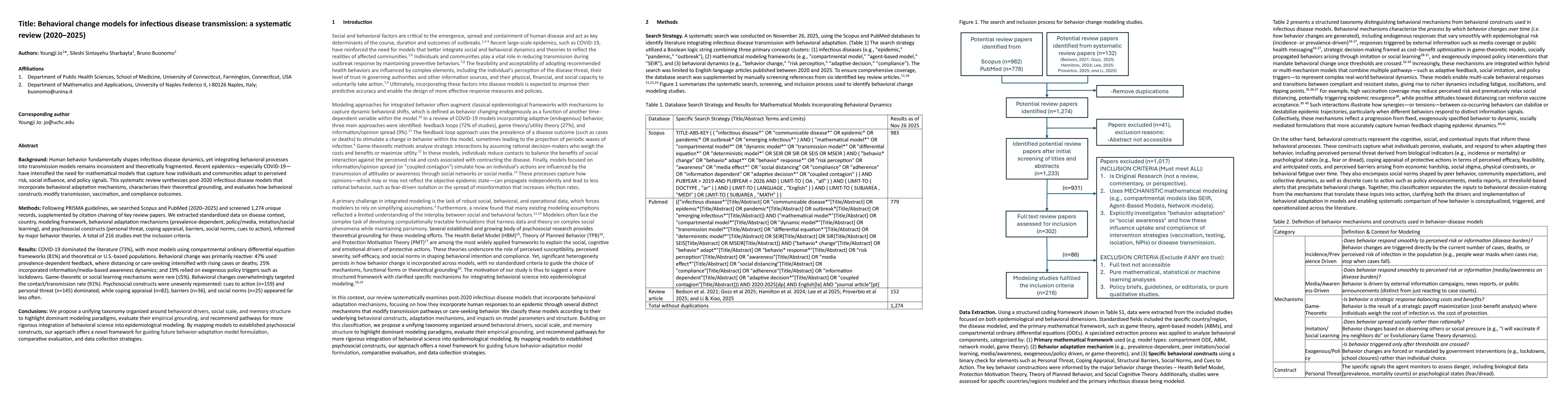 Thumbnail for Behavioral change models for infectious disease transmission: a systematic review (2020-2025)
