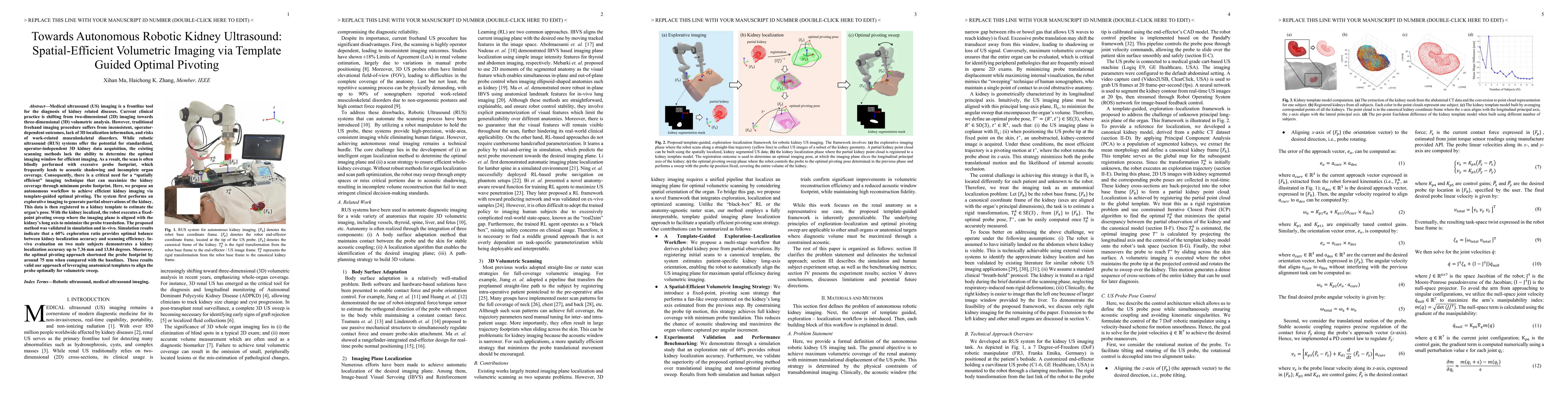 Thumbnail for Towards Autonomous Robotic Kidney Ultrasound: Spatial-Efficient Volumetric Imaging via Template Guided Optimal Pivoting