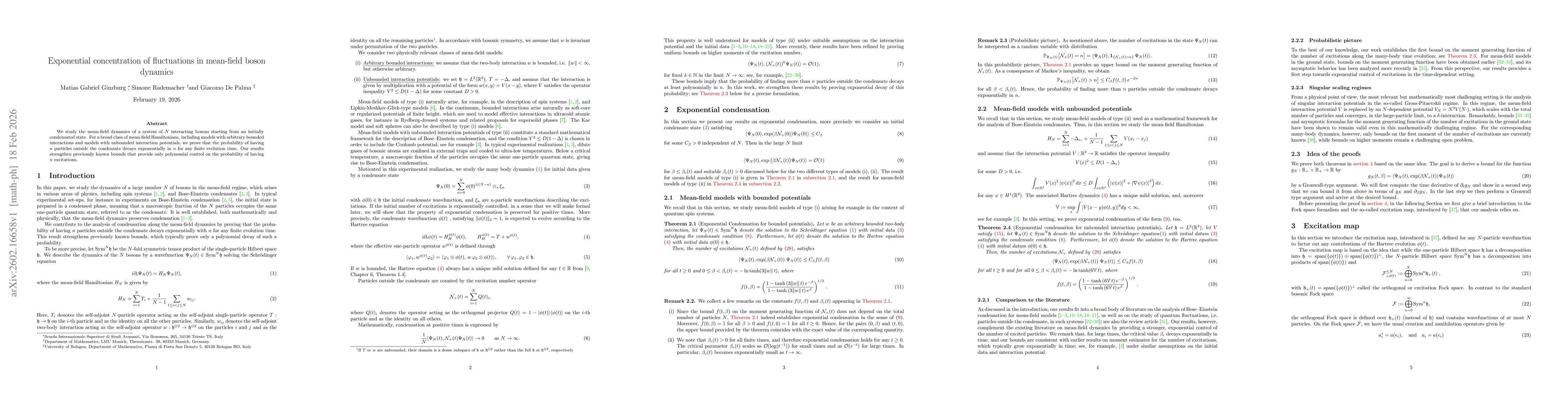 Thumbnail for Exponential concentration of fluctuations in mean-field boson dynamics