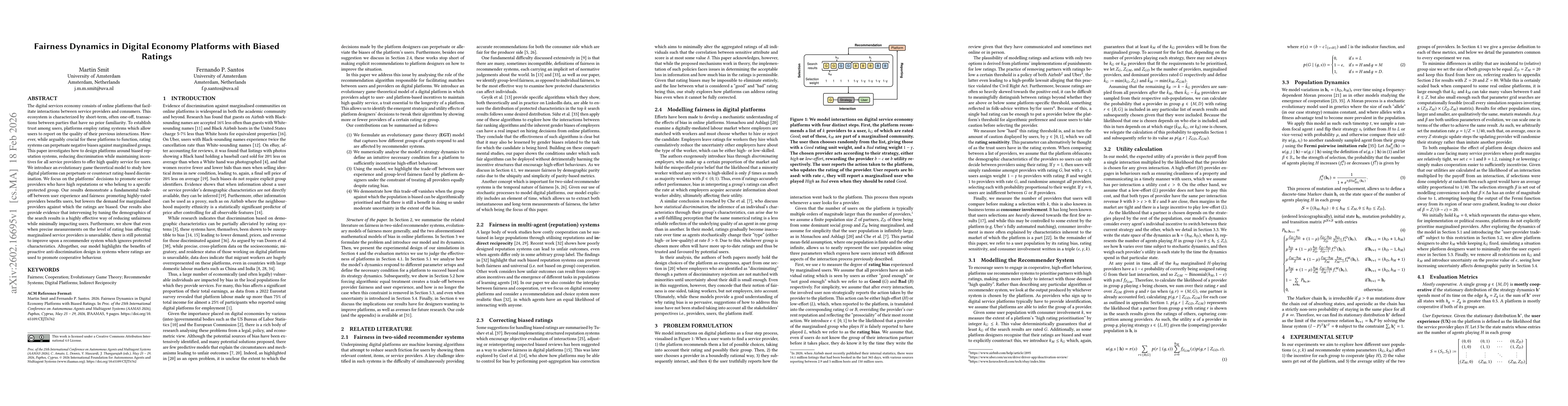 Thumbnail for Fairness Dynamics in Digital Economy Platforms with Biased Ratings