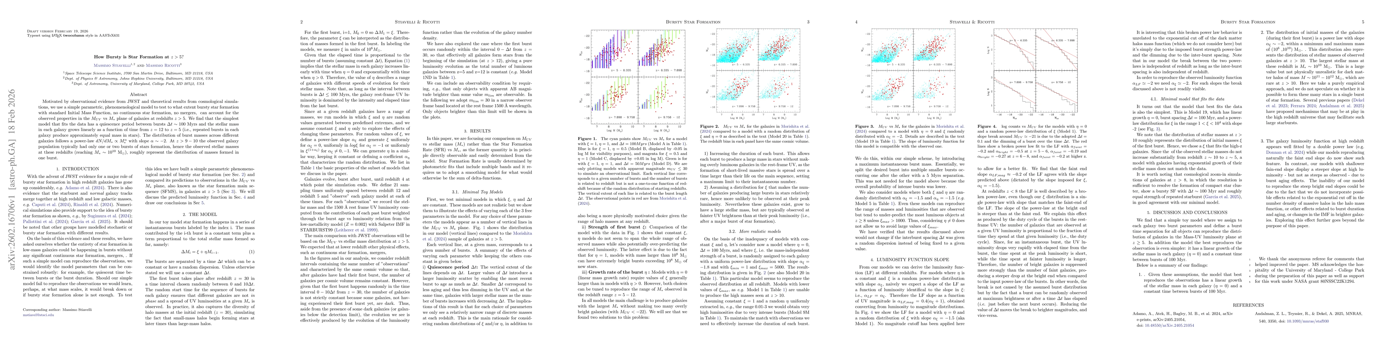 Thumbnail for How Bursty is Star Formation at z>5?
