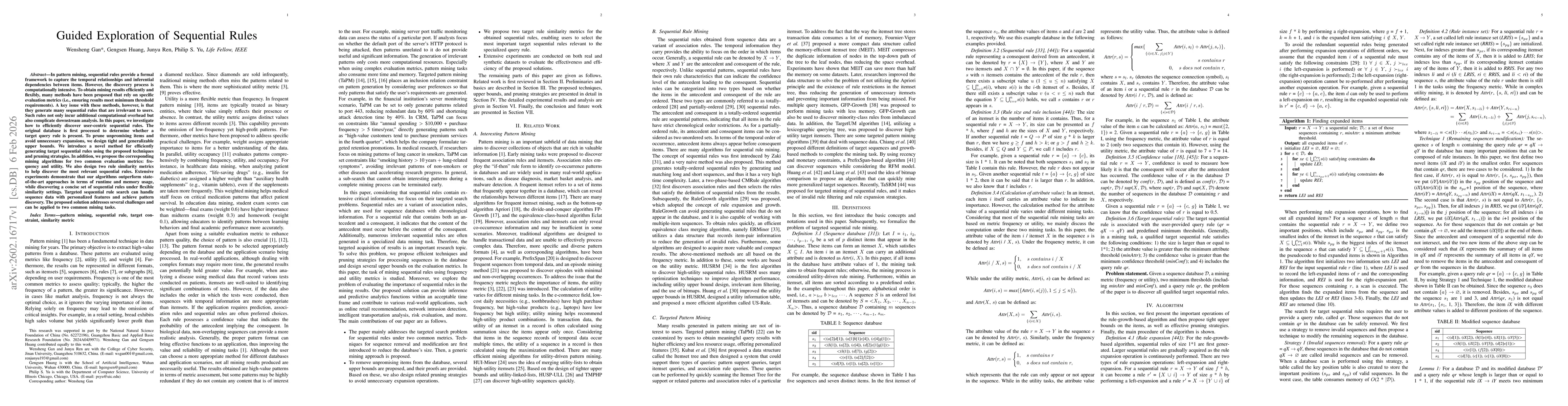 Thumbnail for Guided Exploration of Sequential Rules