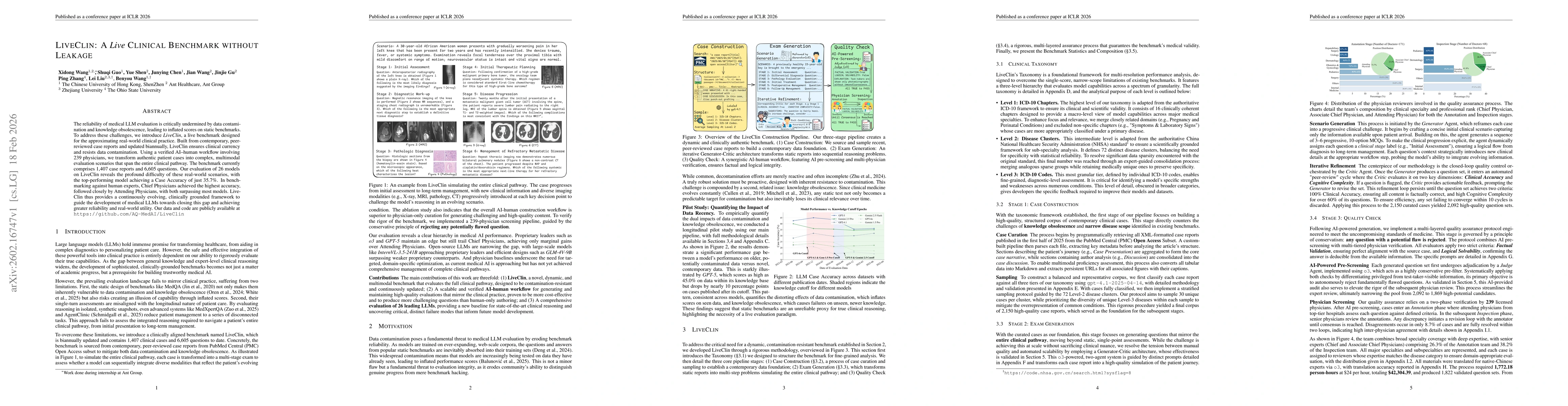 Thumbnail for LiveClin: A Live Clinical Benchmark without Leakage