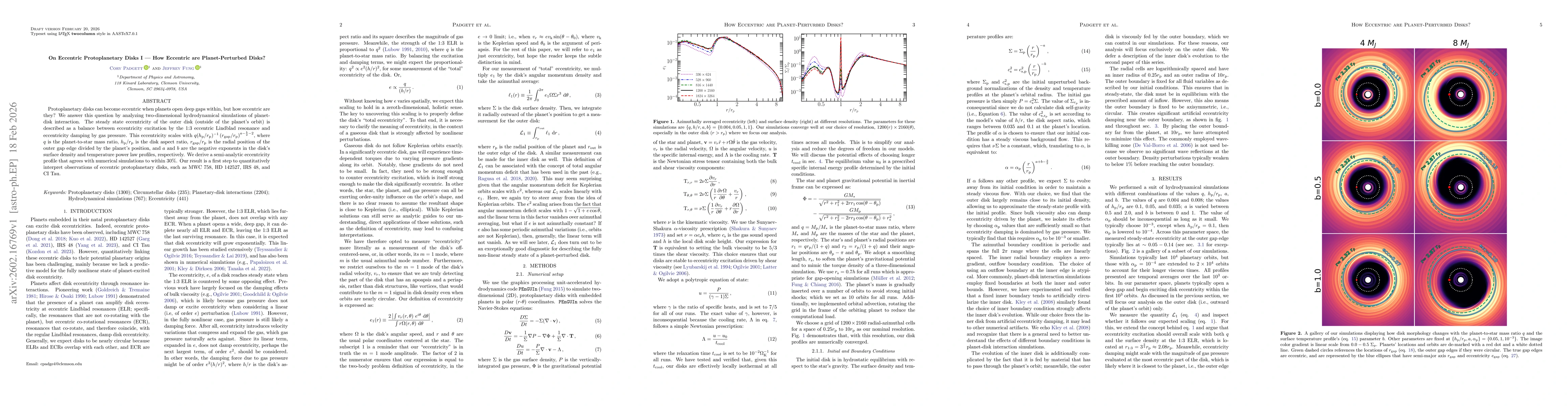 Thumbnail for On Eccentric Protoplanetary Disks I -- How Eccentric are Planet-Perturbed Disks?