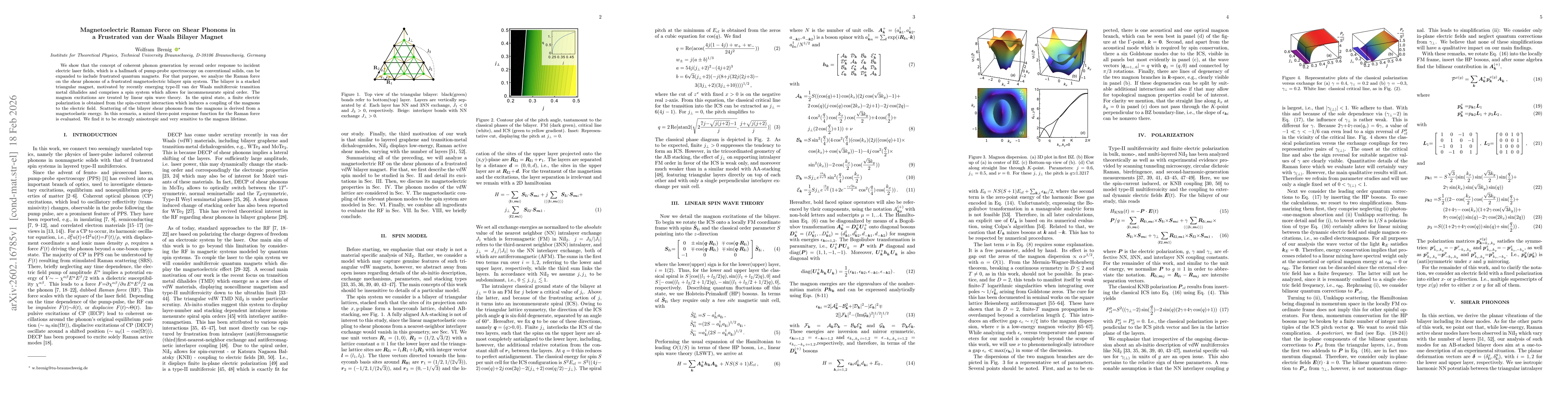Thumbnail for Magnetoelectric Raman Force on Shear Phonons in a Frustrated van der Waals Bilayer Magnet