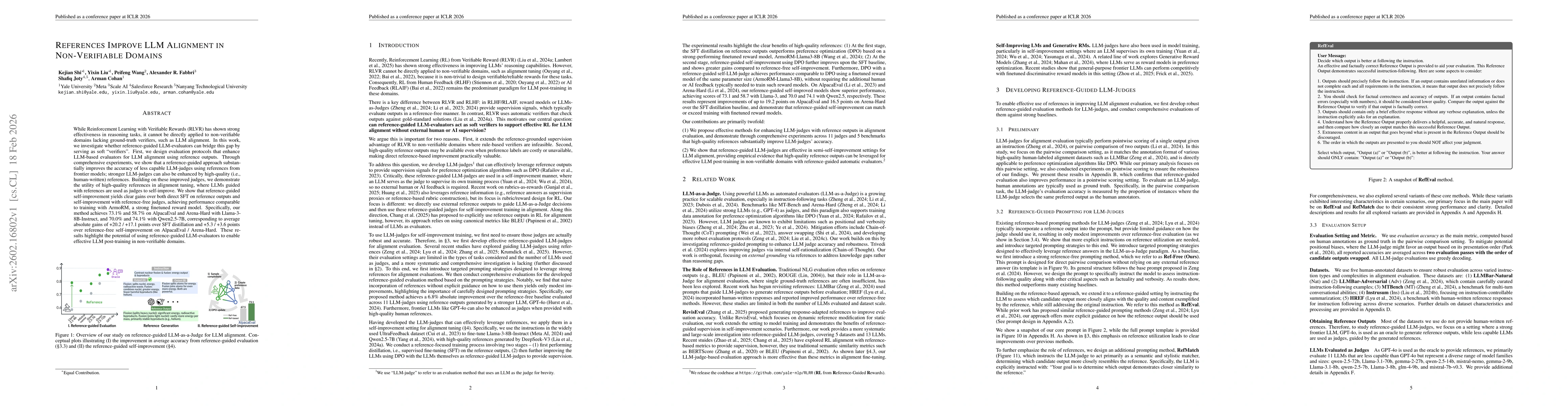 Thumbnail for References Improve LLM Alignment in Non-Verifiable Domains
