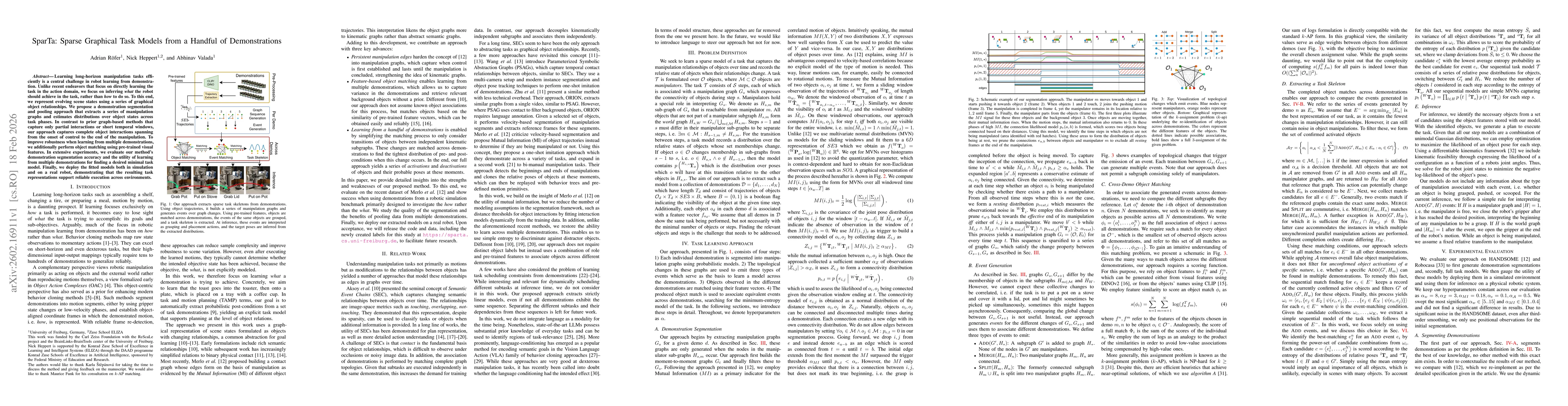 Thumbnail for SparTa: Sparse Graphical Task Models from a Handful of Demonstrations