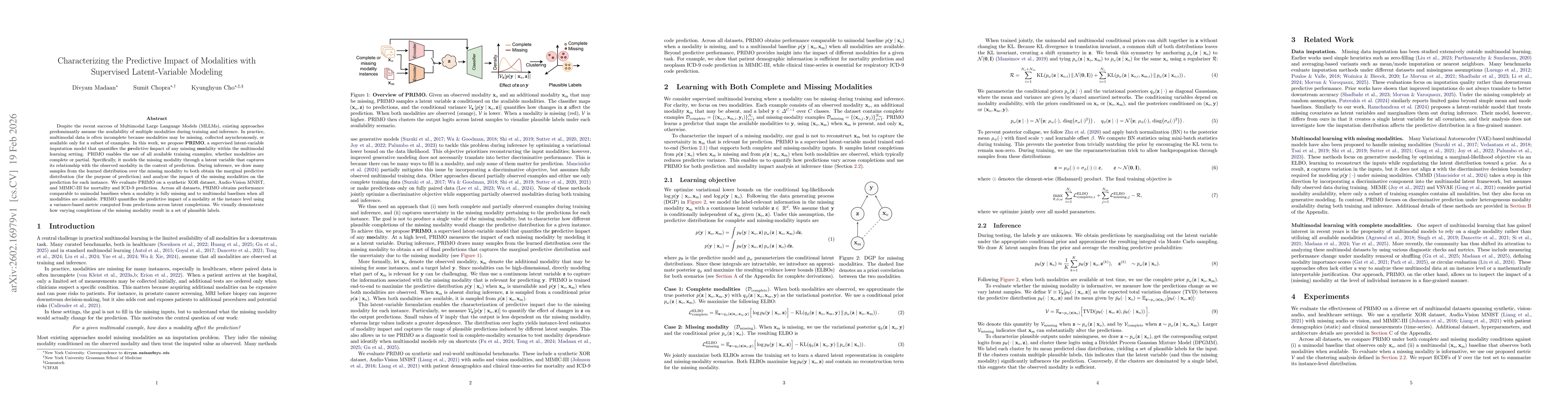 Thumbnail for Characterizing the Predictive Impact of Modalities with Supervised Latent-Variable Modeling