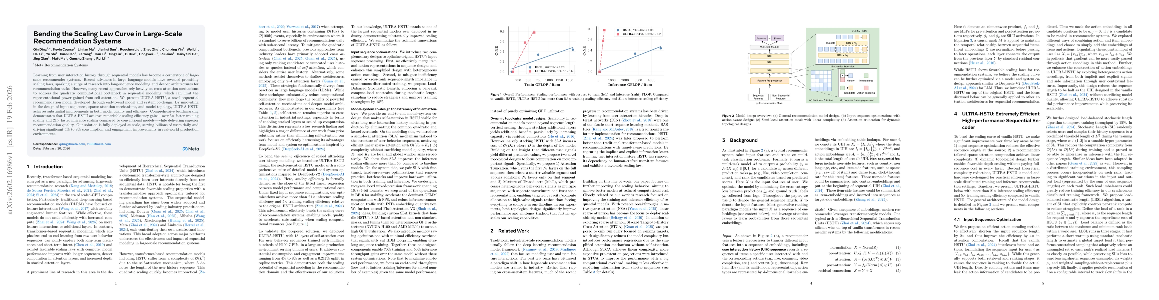 Thumbnail for Bending the Scaling Law Curve in Large-Scale Recommendation Systems