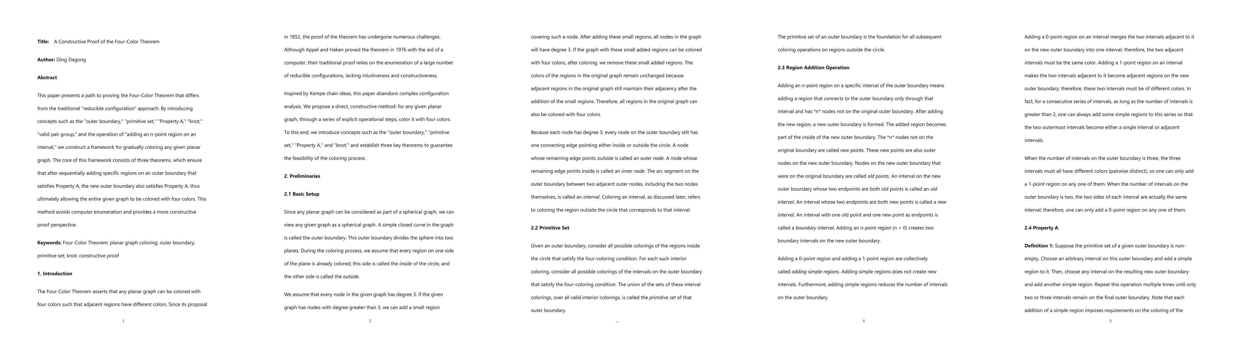 Thumbnail for Approach to proving the Four Color Theorem