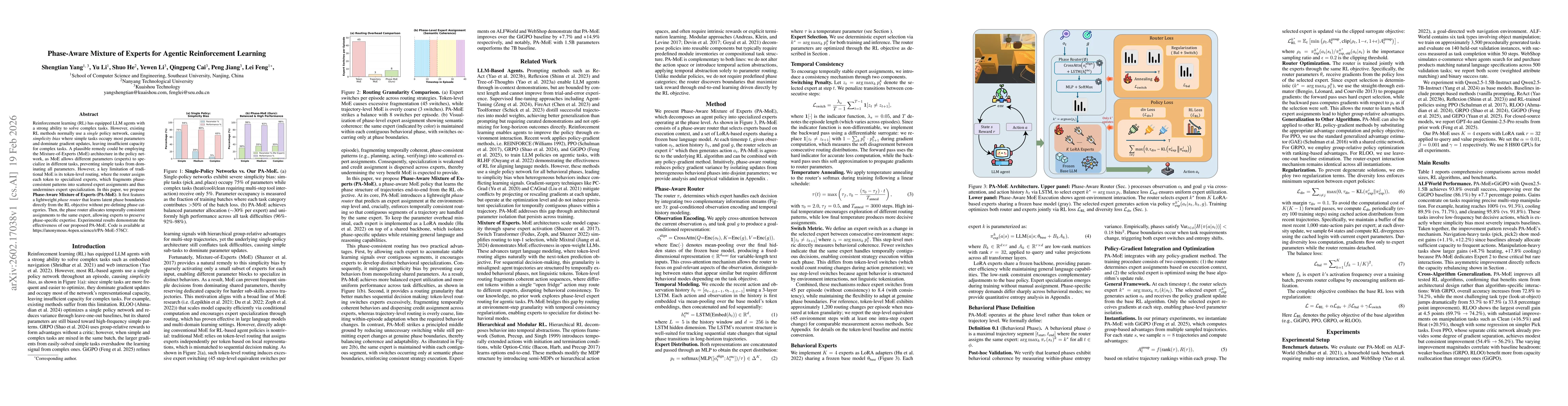 Thumbnail for Phase-Aware Mixture of Experts for Agentic Reinforcement Learning