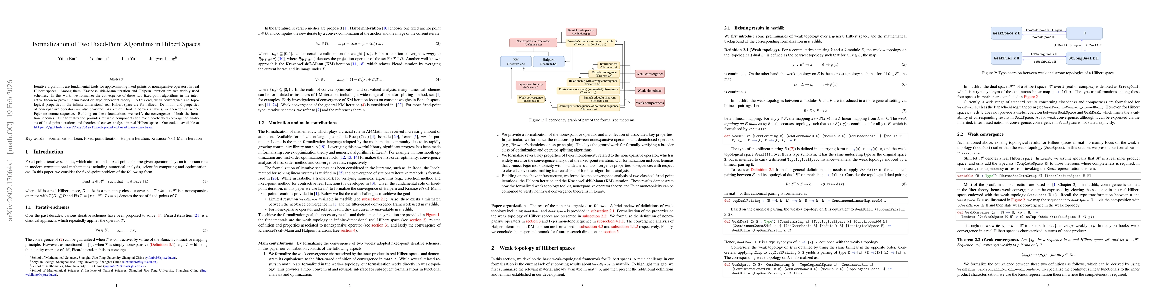 Thumbnail for Formalization of Two Fixed-Point Algorithms in Hilbert Spaces