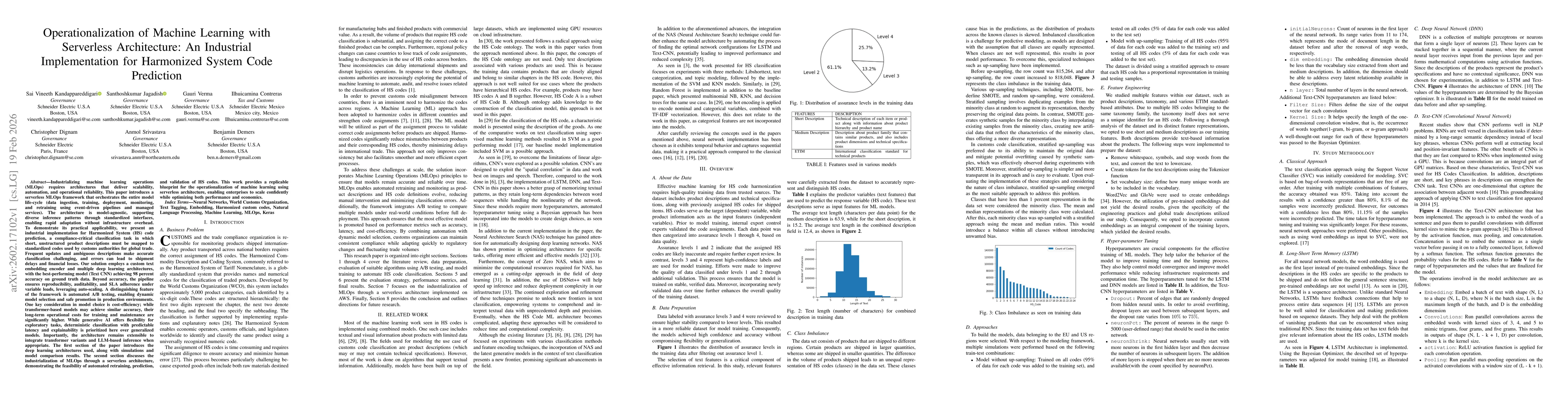 Thumbnail for Operationalization of Machine Learning with Serverless Architecture: An Industrial Operationalization of Machine Learning with Serverless Architecture: An Industrial Implementation for Harmonized System Code Prediction