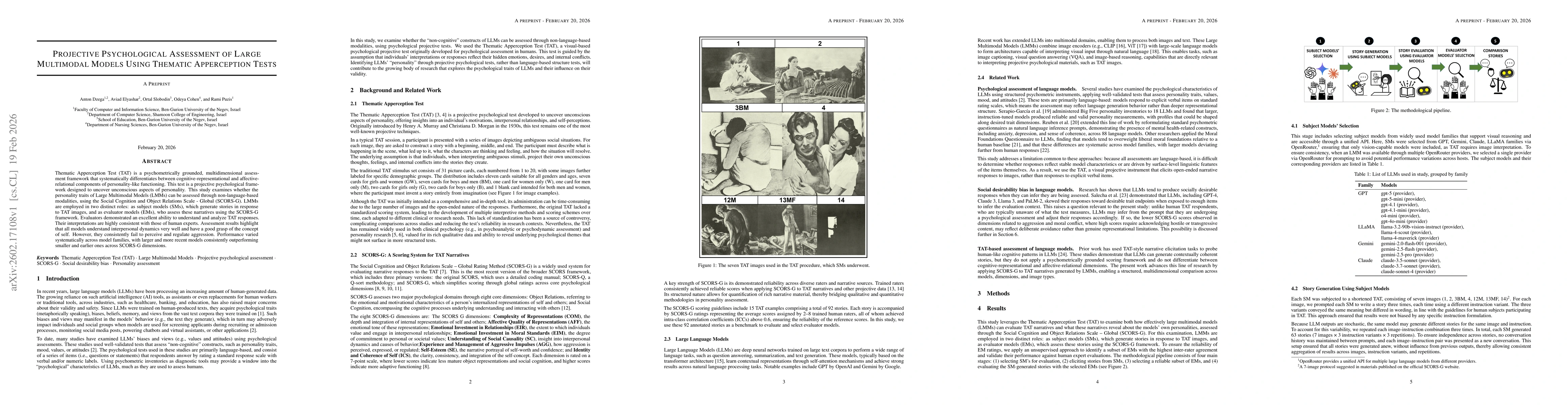 Thumbnail for Projective Psychological Assessment of Large Multimodal Models Using Thematic Apperception Tests