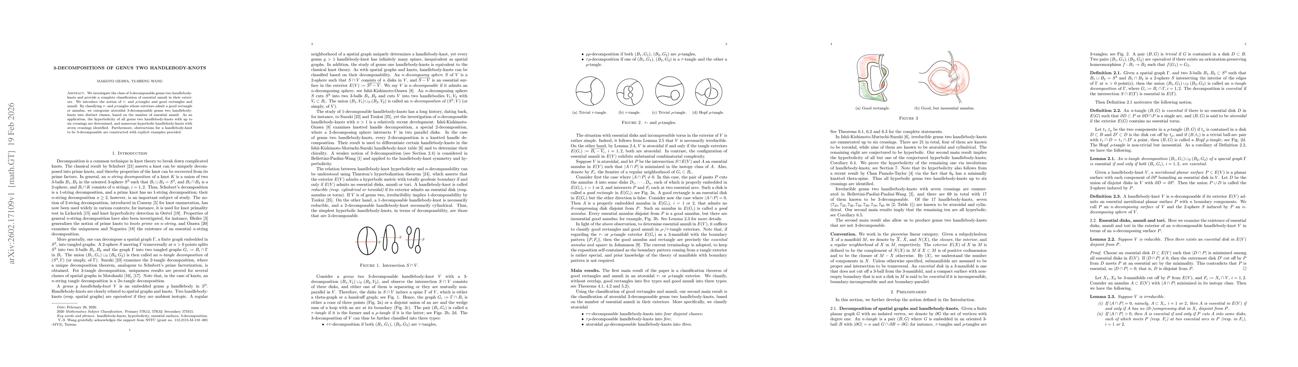 Thumbnail for 3-decompositions of genus two handlebody-knots