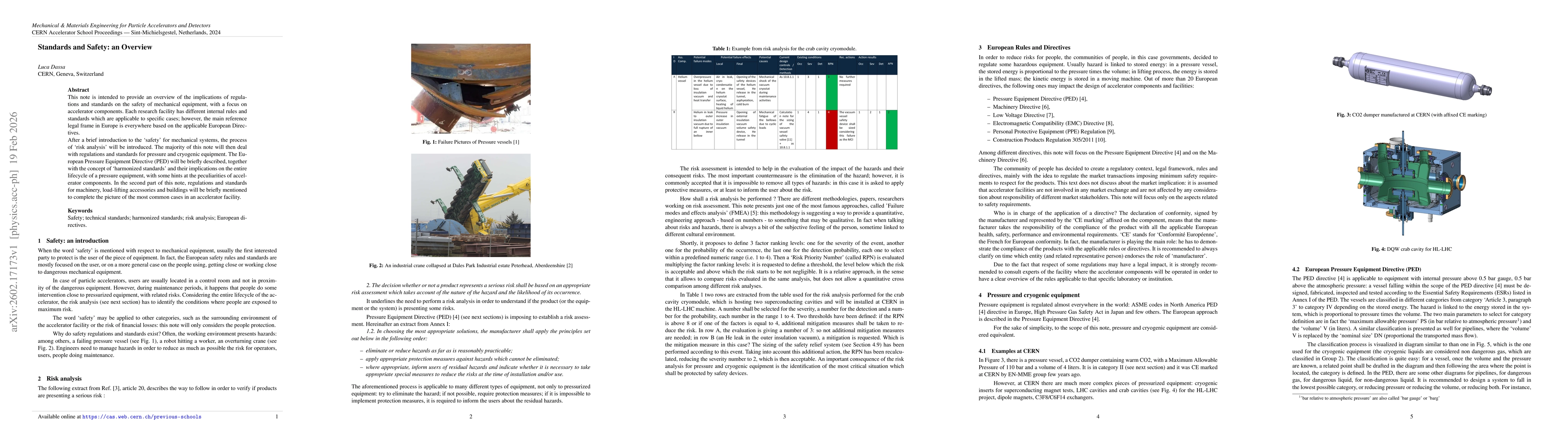 Thumbnail for Standards and Safety: an Overview