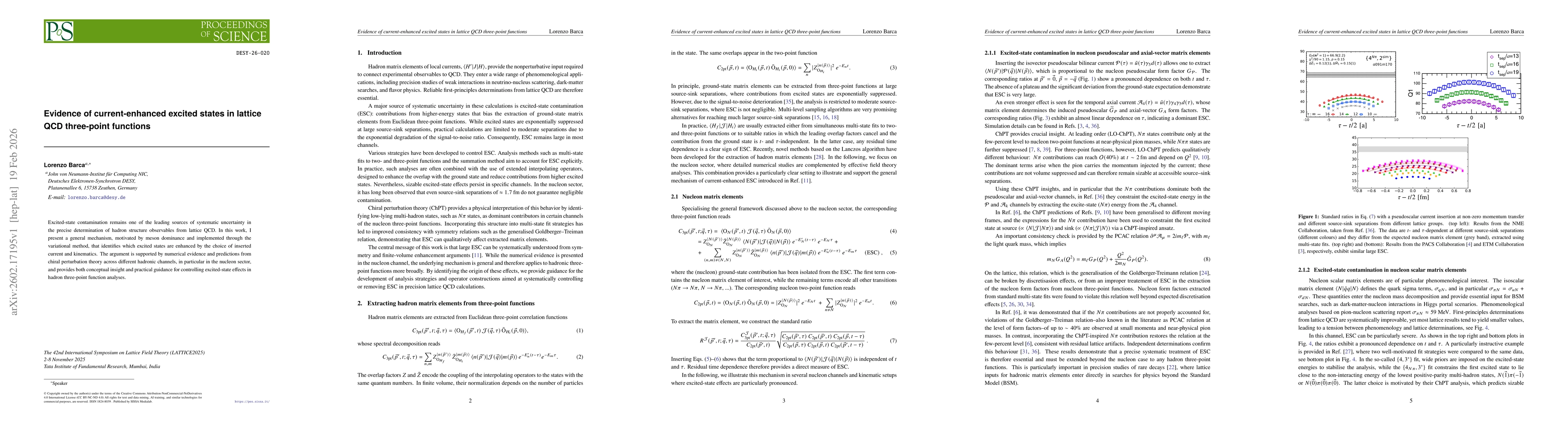 Thumbnail for Evidence of current-enhanced excited states in lattice QCD three-point functions
