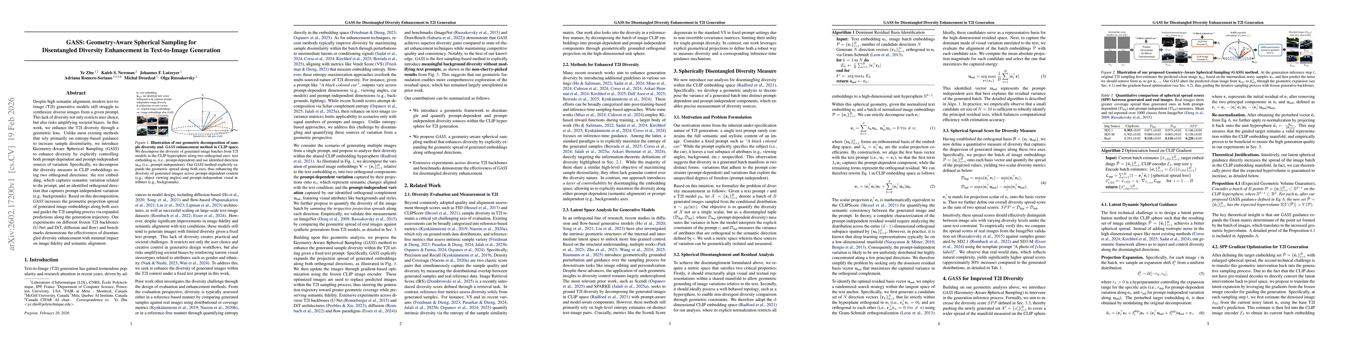 Thumbnail for GASS: Geometry-Aware Spherical Sampling for Disentangled Diversity Enhancement in Text-to-Image Generation