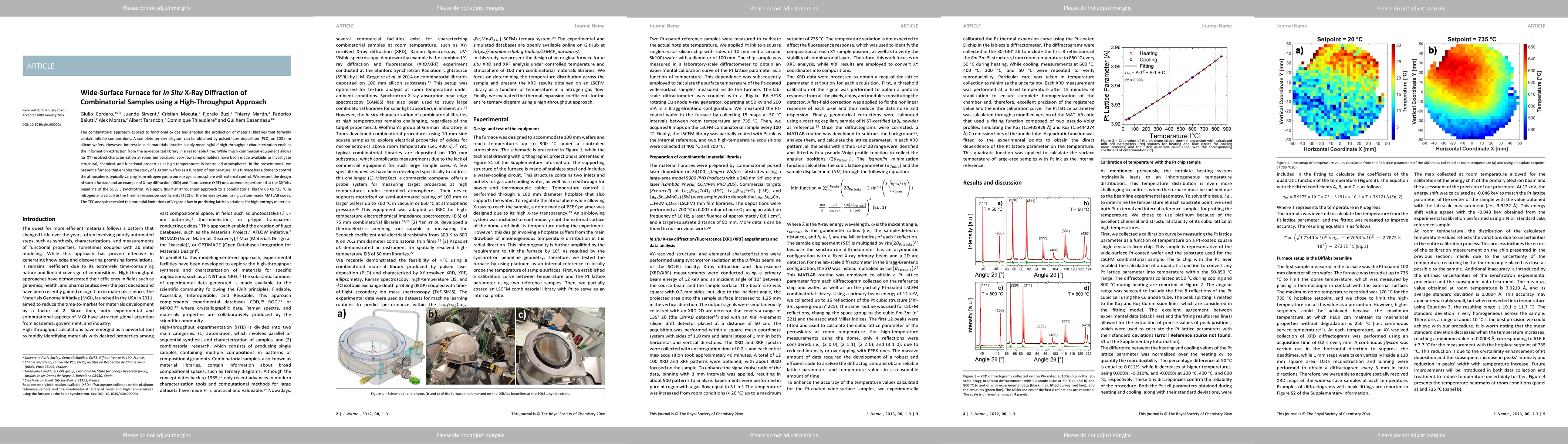 Thumbnail for Wide-Surface Furnace for In Situ X-Ray Diffraction of Combinatorial Samples using a High-Throughput Approach
