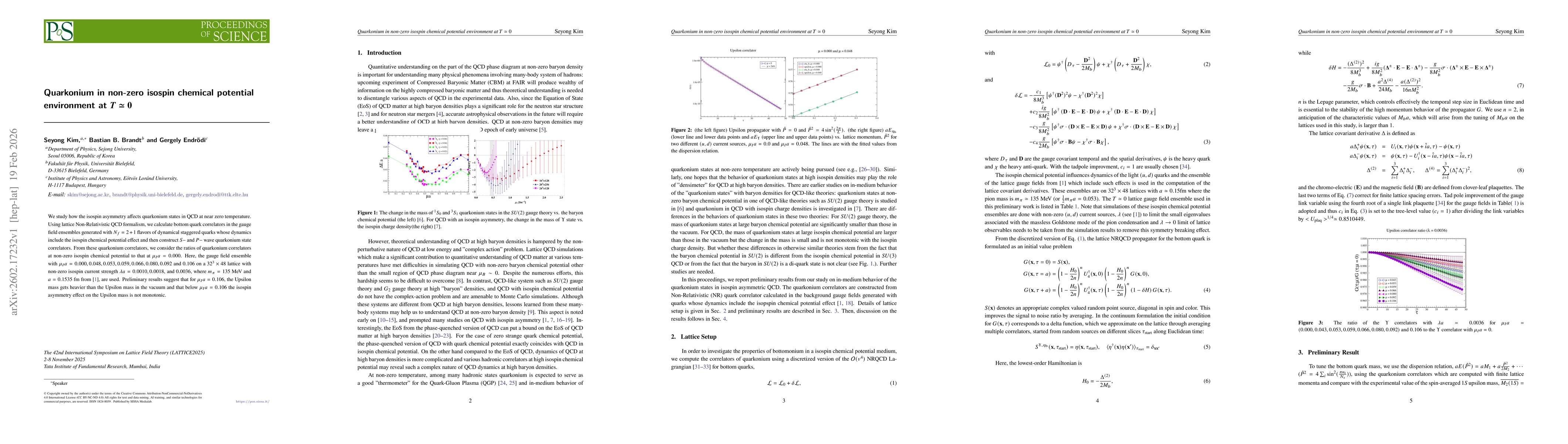 Thumbnail for Quarkonium in non-zero isospin chemical potential environment at $T \simeq 0$