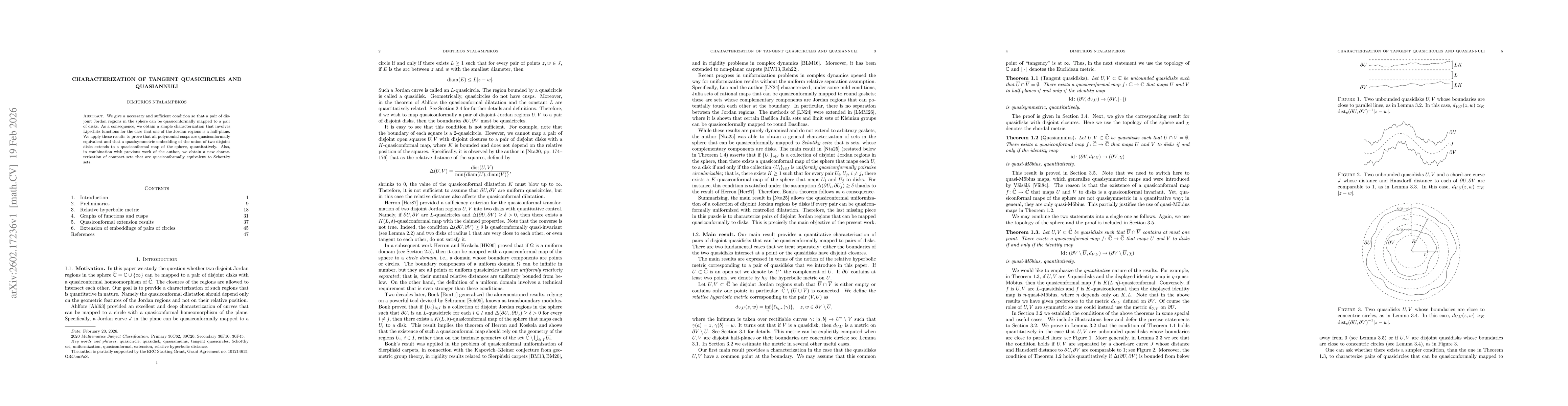Thumbnail for Characterization of tangent quasicircles and quasiannuli