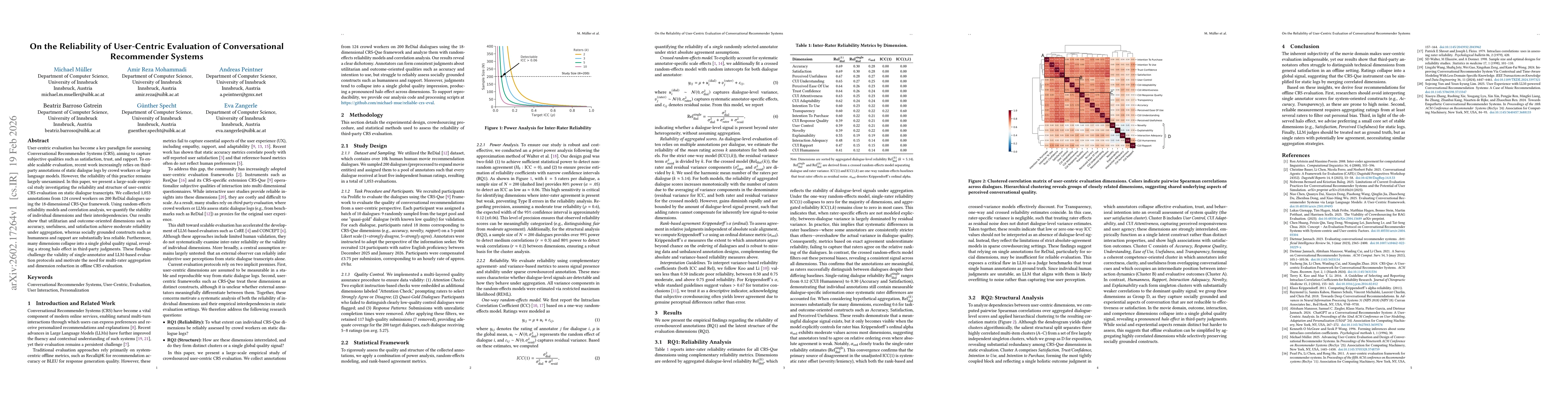 Thumbnail for On the Reliability of User-Centric Evaluation of Conversational Recommender Systems