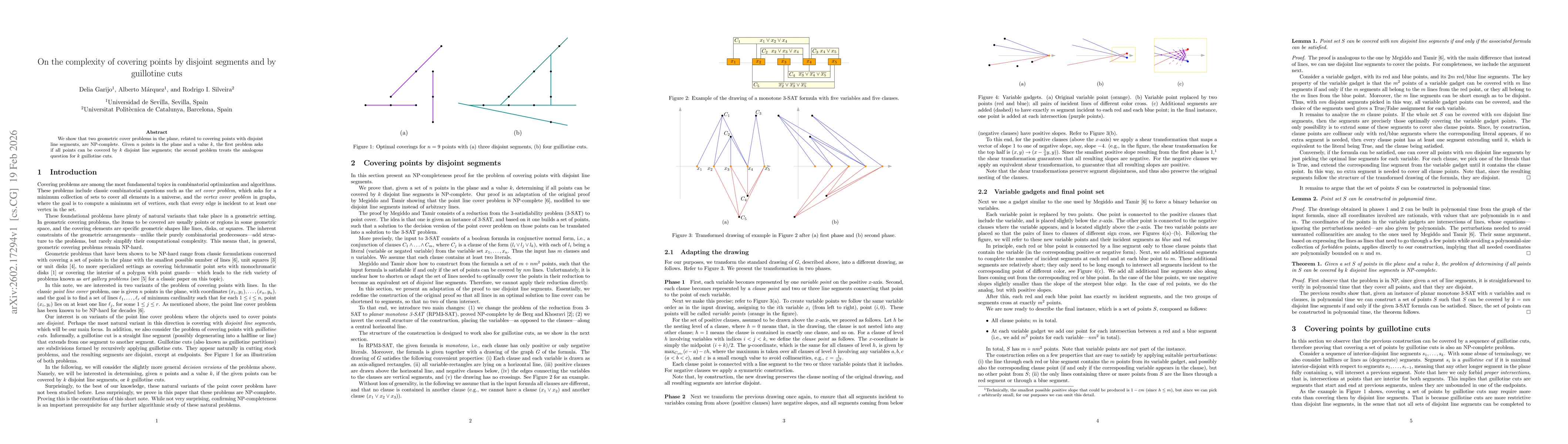 Thumbnail for On the complexity of covering points by disjoint segments and by guillotine cuts