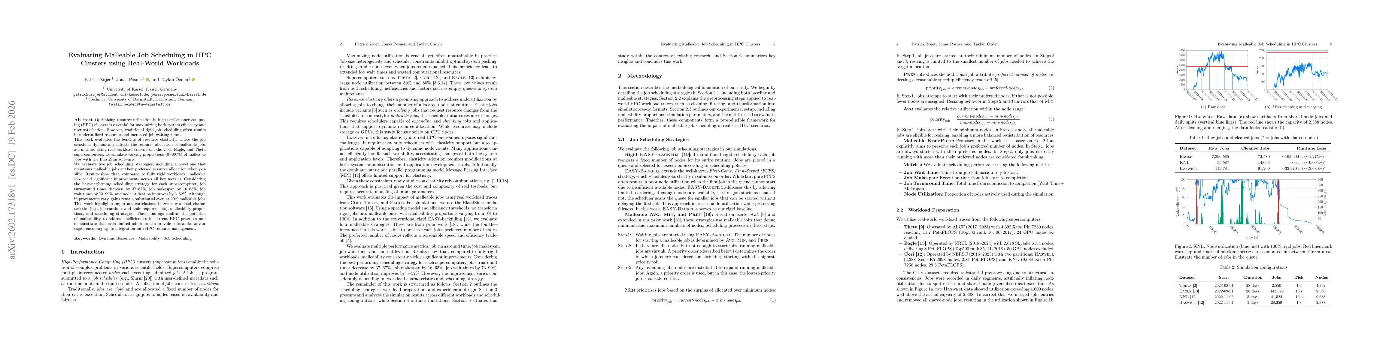 Thumbnail for Evaluating Malleable Job Scheduling in HPC Clusters using Real-World Workloads