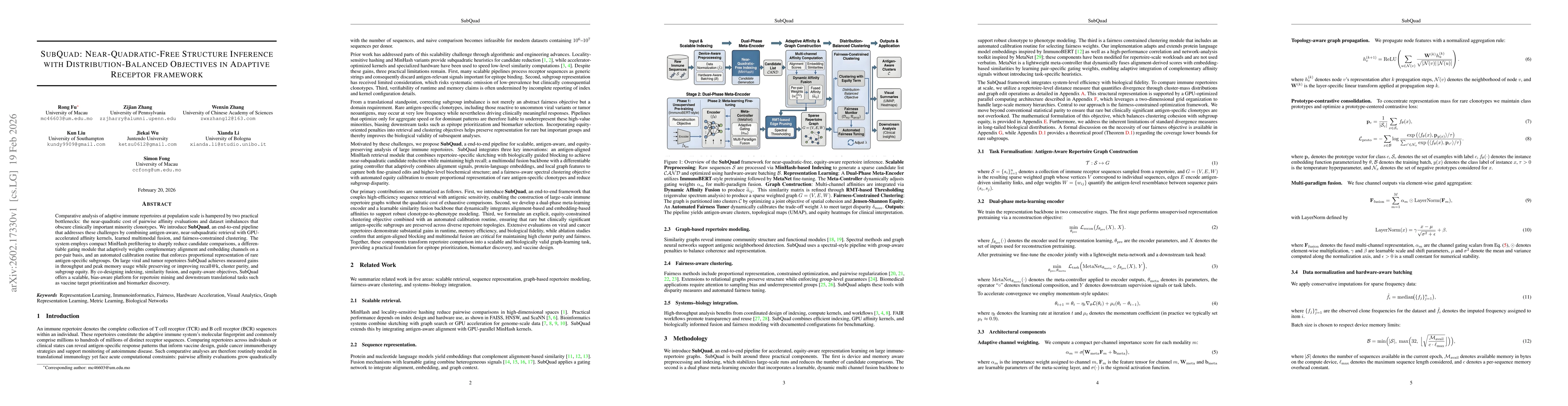 Thumbnail for SubQuad: Near-Quadratic-Free Structure Inference with Distribution-Balanced Objectives in Adaptive Receptor framework