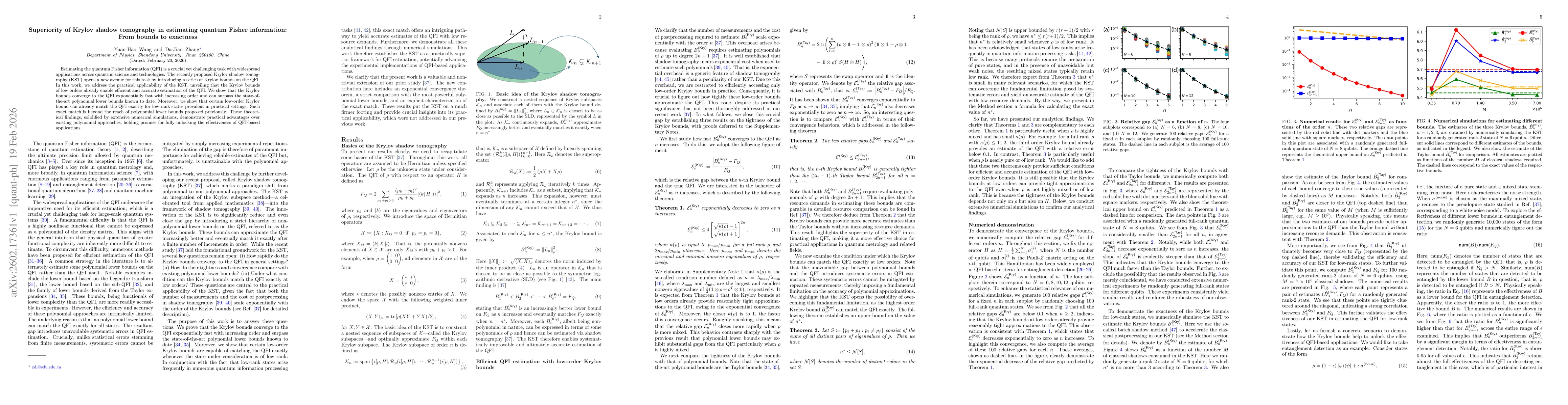 Thumbnail for Superiority of Krylov shadow tomography in estimating quantum Fisher information: From bounds to exactness